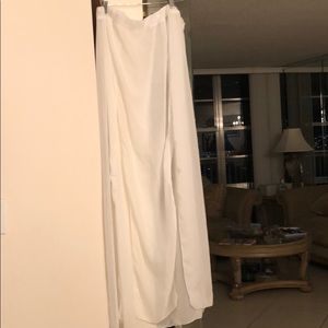 Boohoo White Bathing Suit Coverup